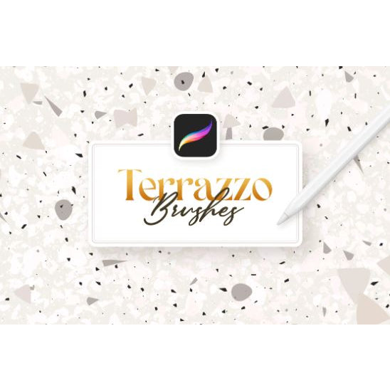 Procreate【1430】Terrazzo 水磨石碎花
