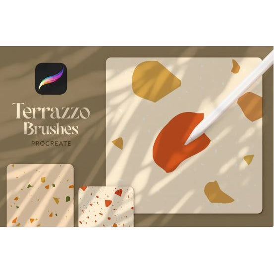 Procreate【1430】Terrazzo 水磨石碎花