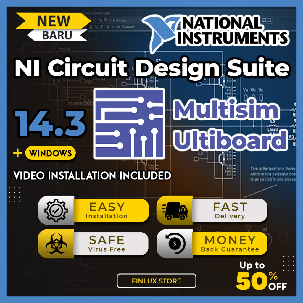 [VIDEO] Multisim Ultiboard NI Circuit Design Suite v14.3 Lifetime For Windows (64-Bit)