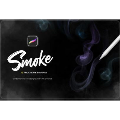 Procreate【1276】smoke 逼真烟雾