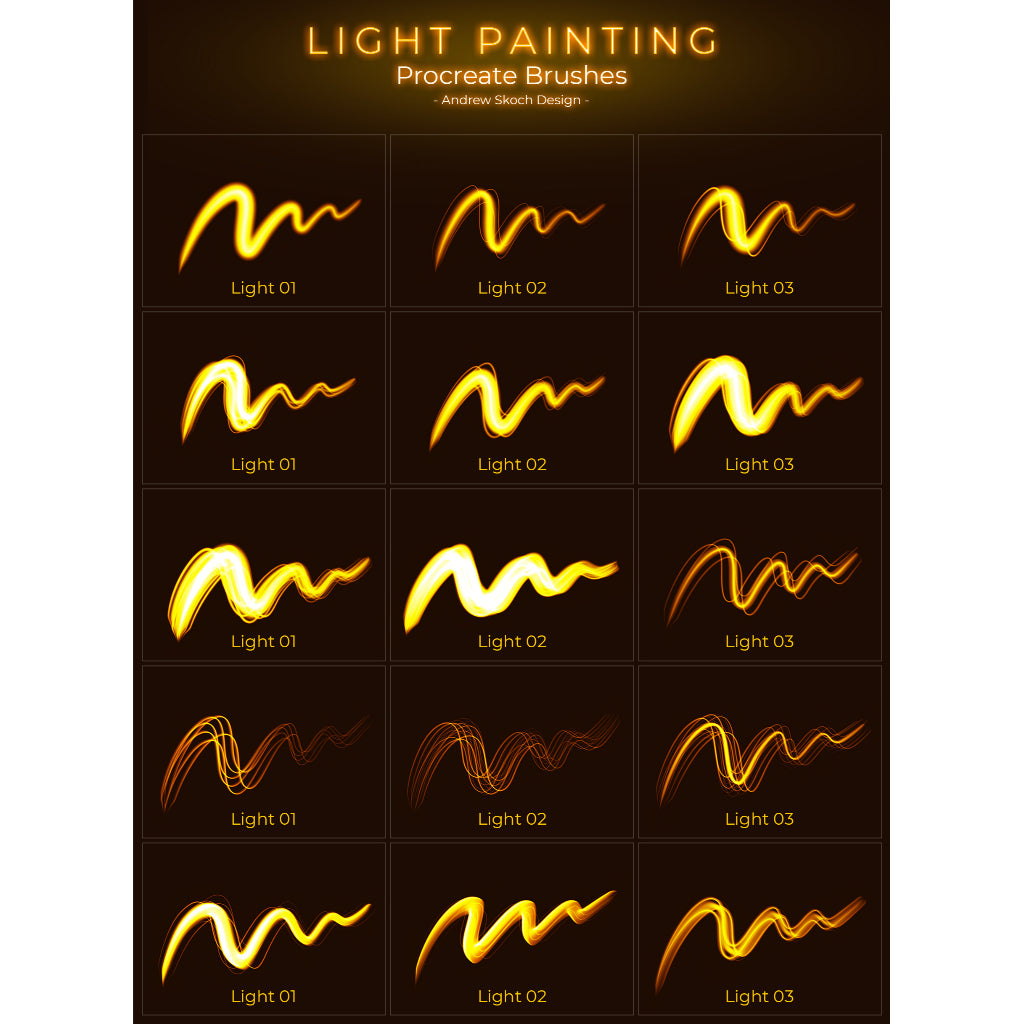 Procreate【1257】light painting 光绘