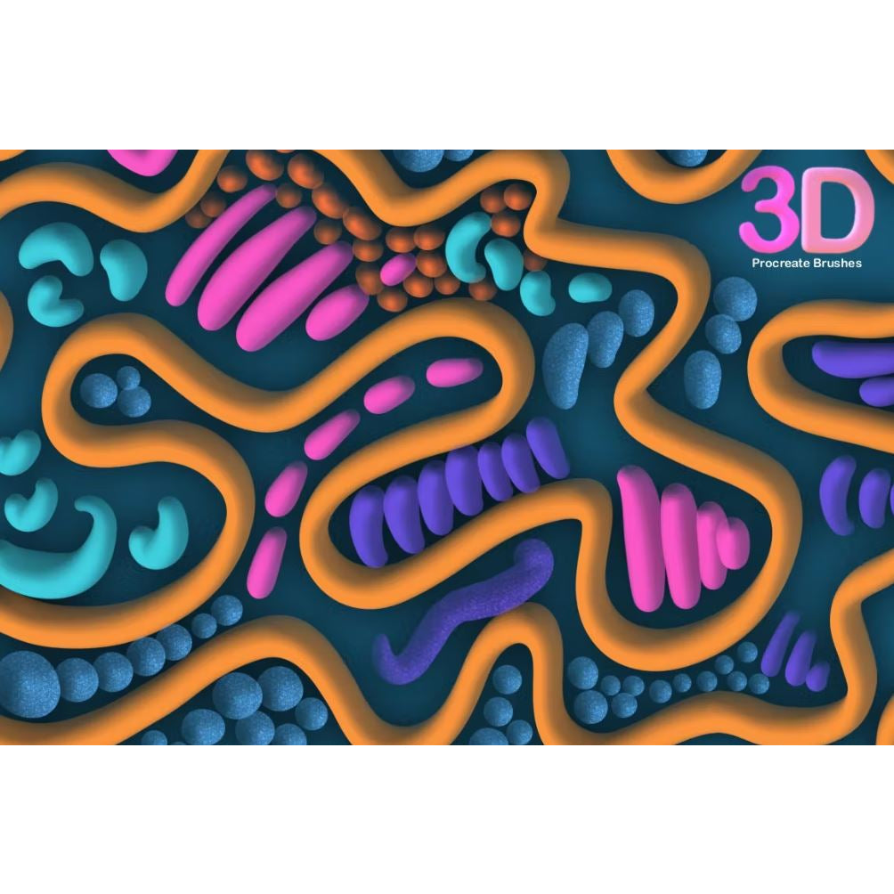 Procreate【1356】3D POP-3D圆头