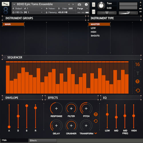 The New Epic Toms Ensemble  8Dio (Win/Mac) *Kontakt Library*