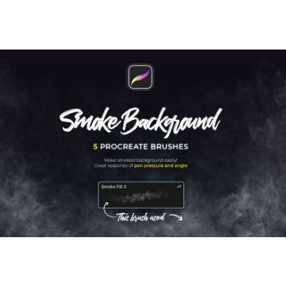 Procreate【1276】smoke 逼真烟雾