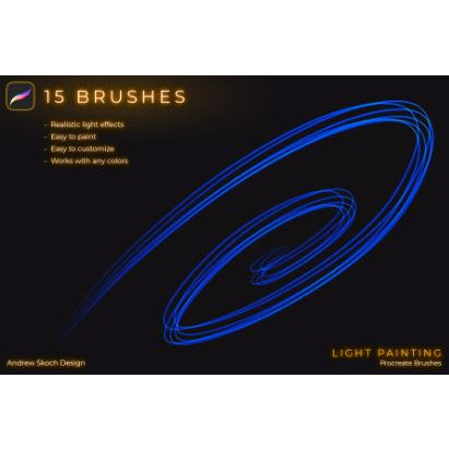 Procreate【1257】light painting 光绘