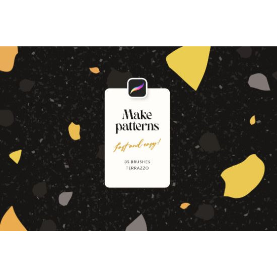 Procreate【1430】Terrazzo 水磨石碎花