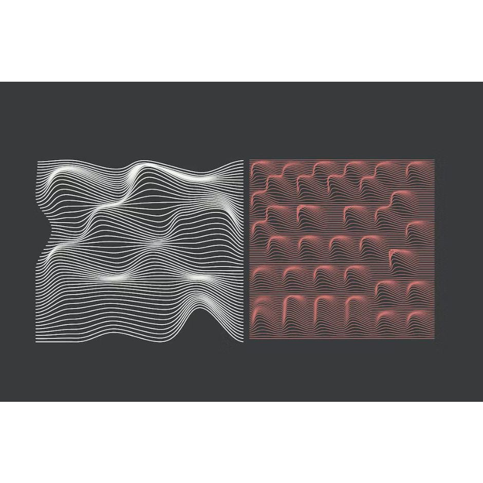 Procreate【1055】3D wave stamps 波浪线20款合集