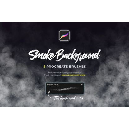 Procreate【1276】smoke 逼真烟雾