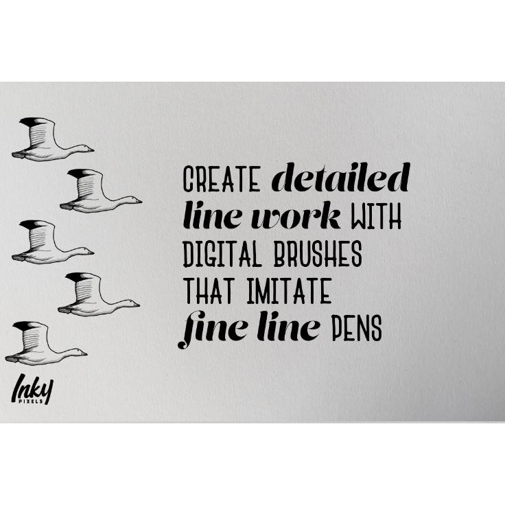 Procreate【1304】FineLiner Ink 钢笔线条