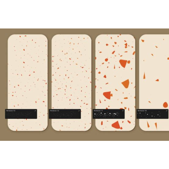 Procreate【1430】Terrazzo 水磨石碎花