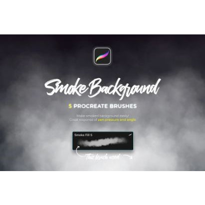 Procreate【1276】smoke 逼真烟雾