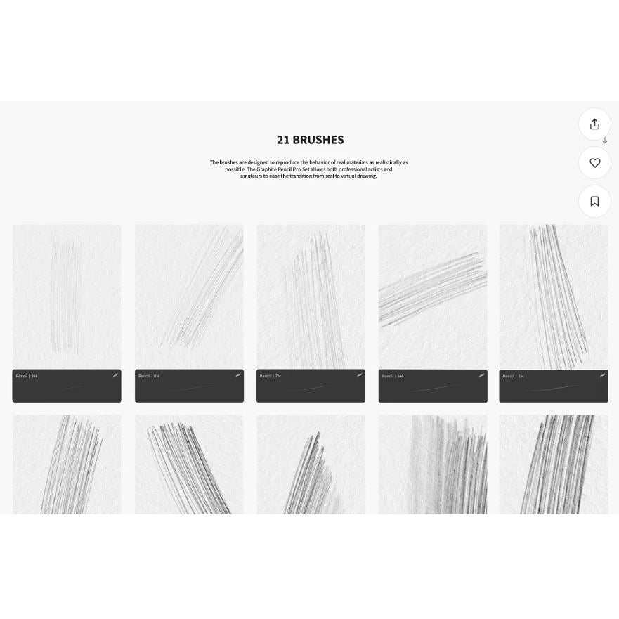 Procreate【1184】Graphite Pencils for Procreate 石墨铅笔