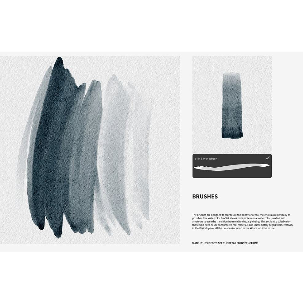 Procreate【1188】Watercolor Pro Set 精品合集