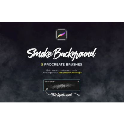 Procreate【1276】smoke 逼真烟雾
