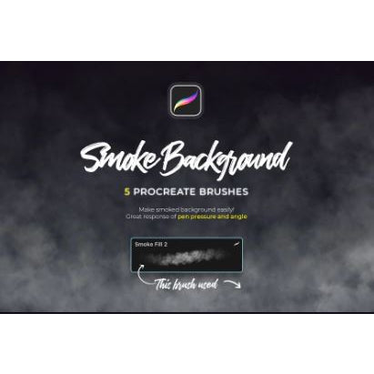 Procreate【1276】smoke 逼真烟雾