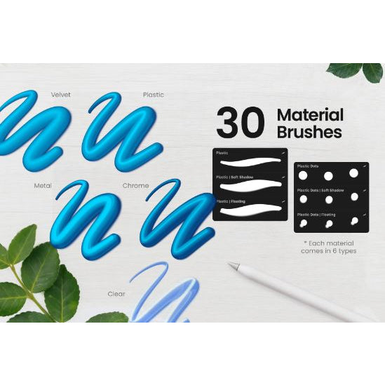 Procreate【1364】3D Brush Buddle 3D进阶Procreate