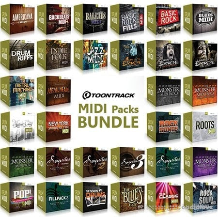 Toontrack MIDI Packs BUNDLE  MIDI Packs