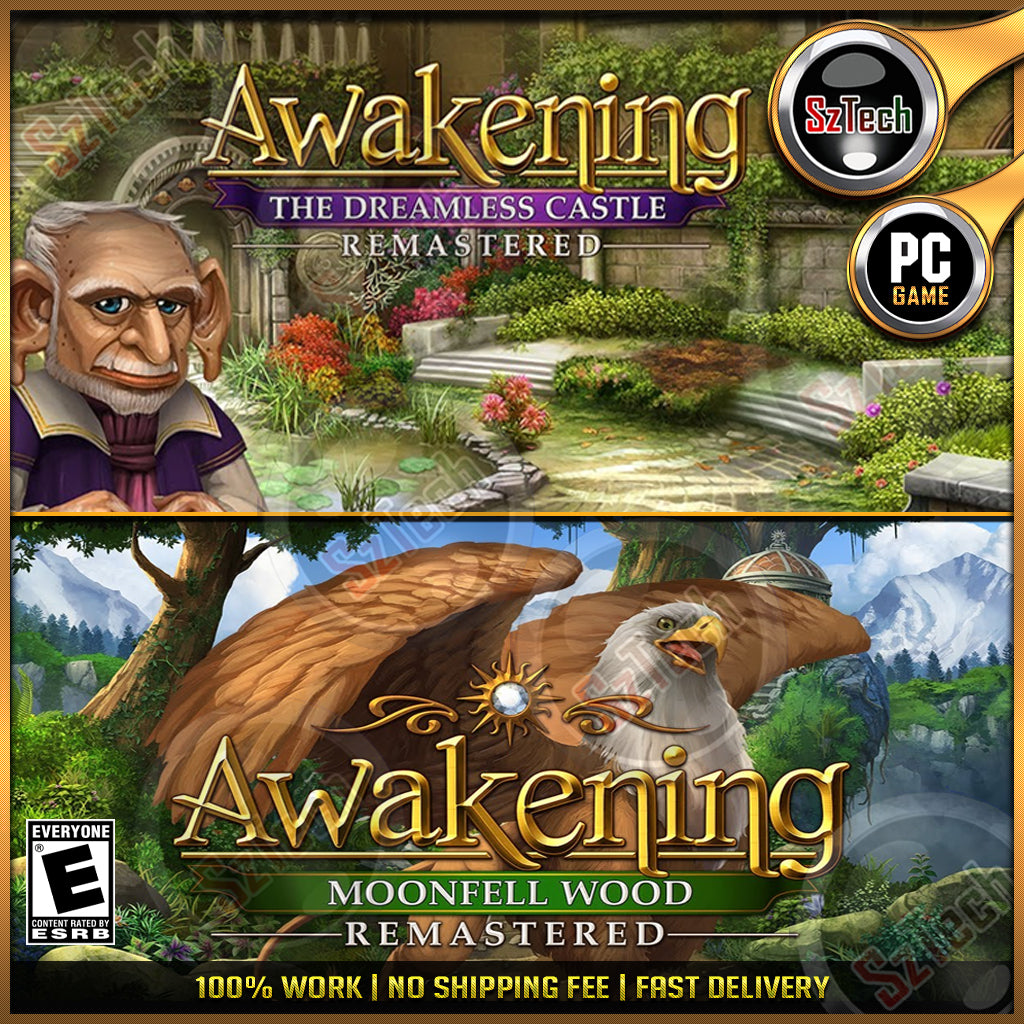 Awakening RemasteredMoonfell WoodThe Dreamless Castle  [PC GAME]  [ DIGITAL DOWNLOAD] Hidden ObjectAdventure