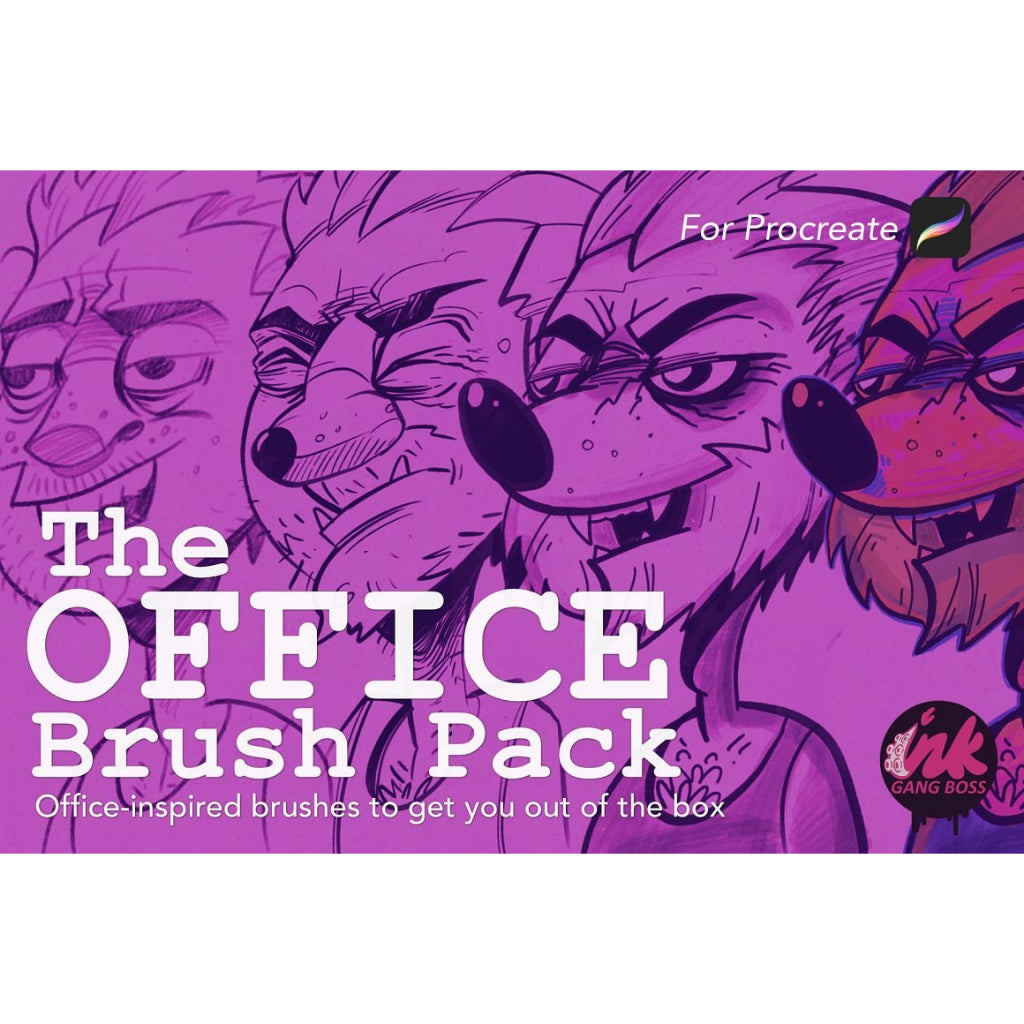 Procreate【T177】 The Procreate Office Pen Brush Pack