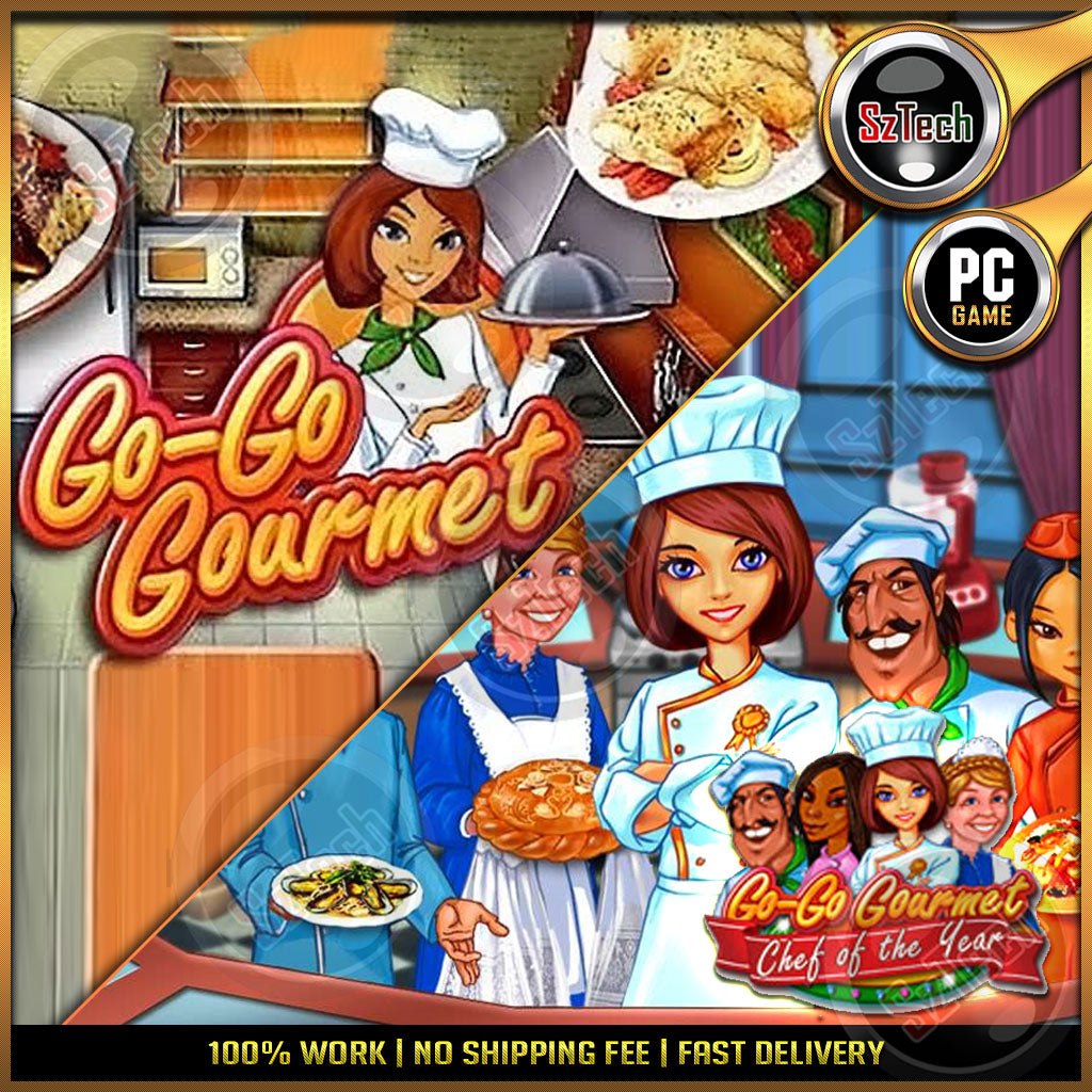 Go-Go Gourmet 1-2 [PC\LAPTOP GAME][ DIGITAL DOWNLOAD][Time Management]Go Go Gourmet Chef Of The Year