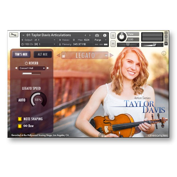 Taylor Davis  Cinesamples  (Win/Mac) *Kontakt Library*