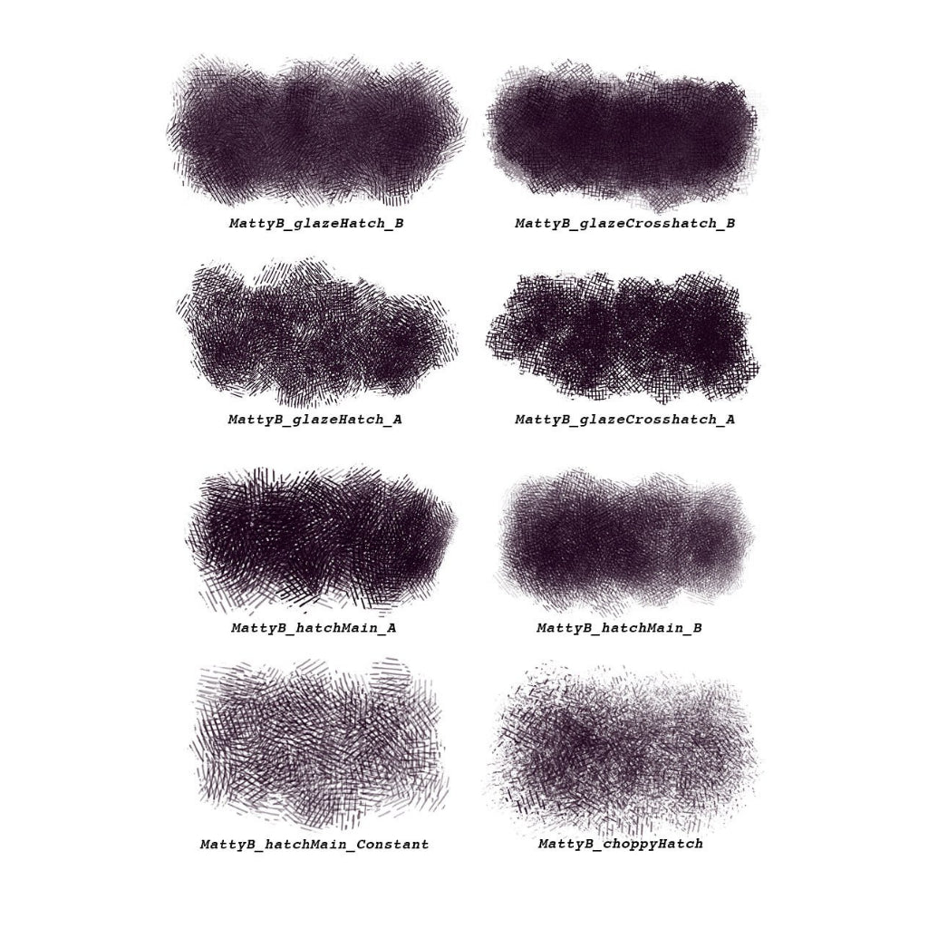 Procreate【T214】 Hatch Effects - Procreate Brushes