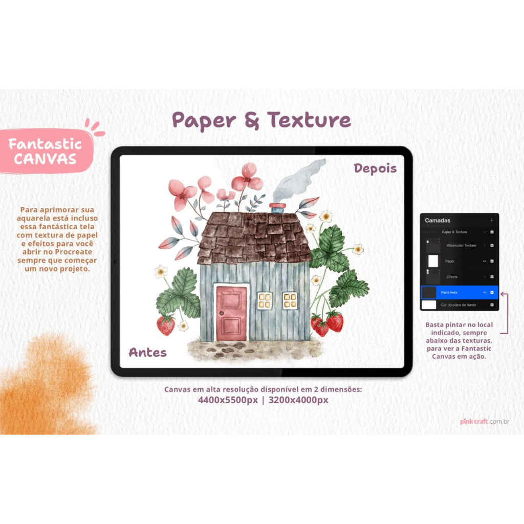 Procreate【T225】 Pinks Watercolor Brushes