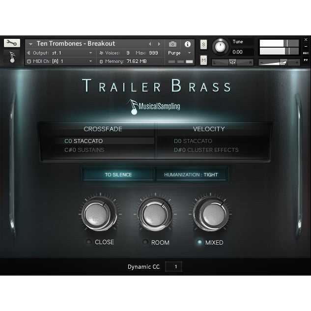Trailer Brass  Musical Sampling (Win/Mac) *Kontakt Library*