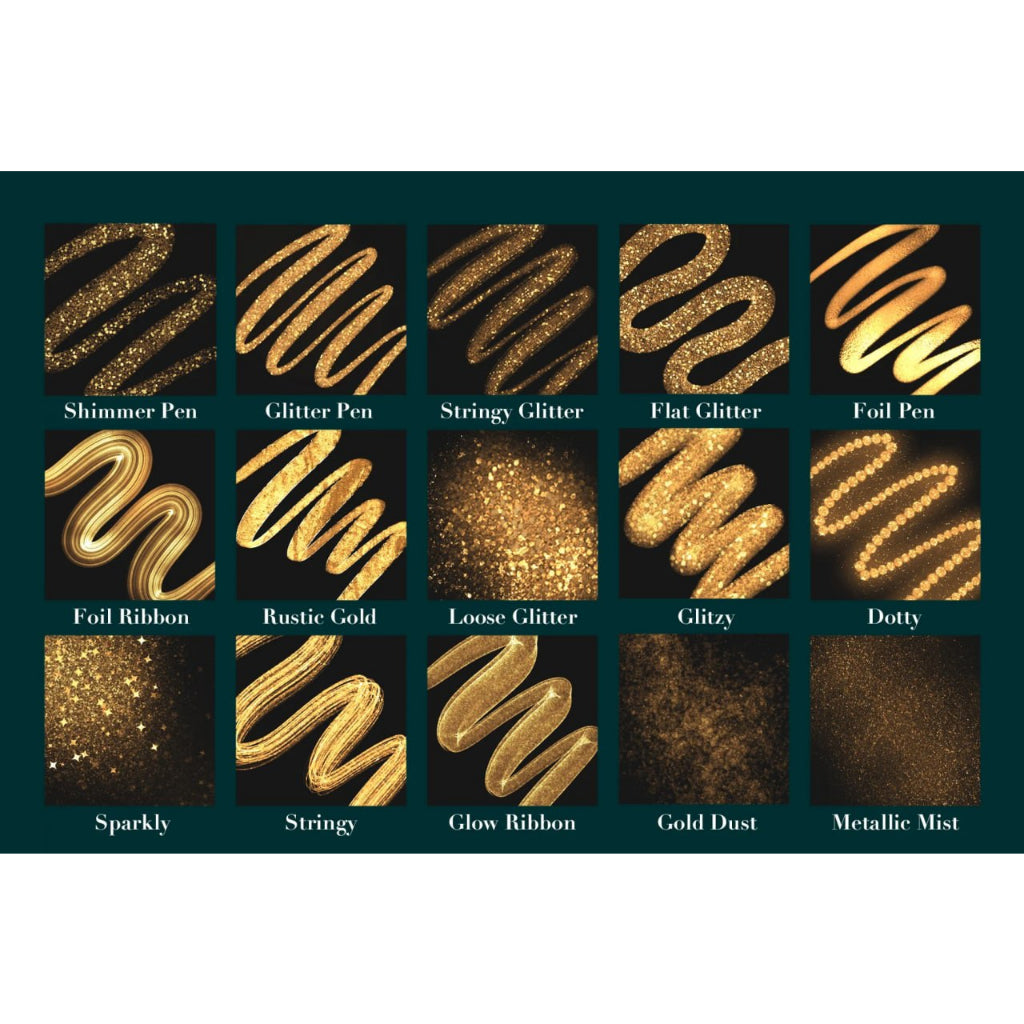 Procreate【T105】Procreate Sparkly & Metallic Effect Brushes