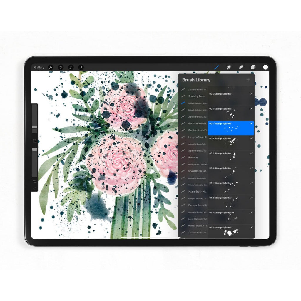 Procreate【T198】 Drips and Splatter Brush Kit for Procreate
