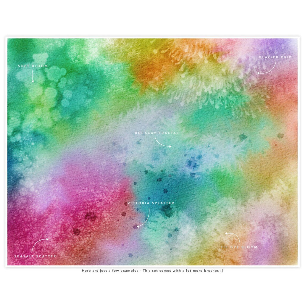 Procreate【T206】 Salted Watercolor Brush Kit for Procreate