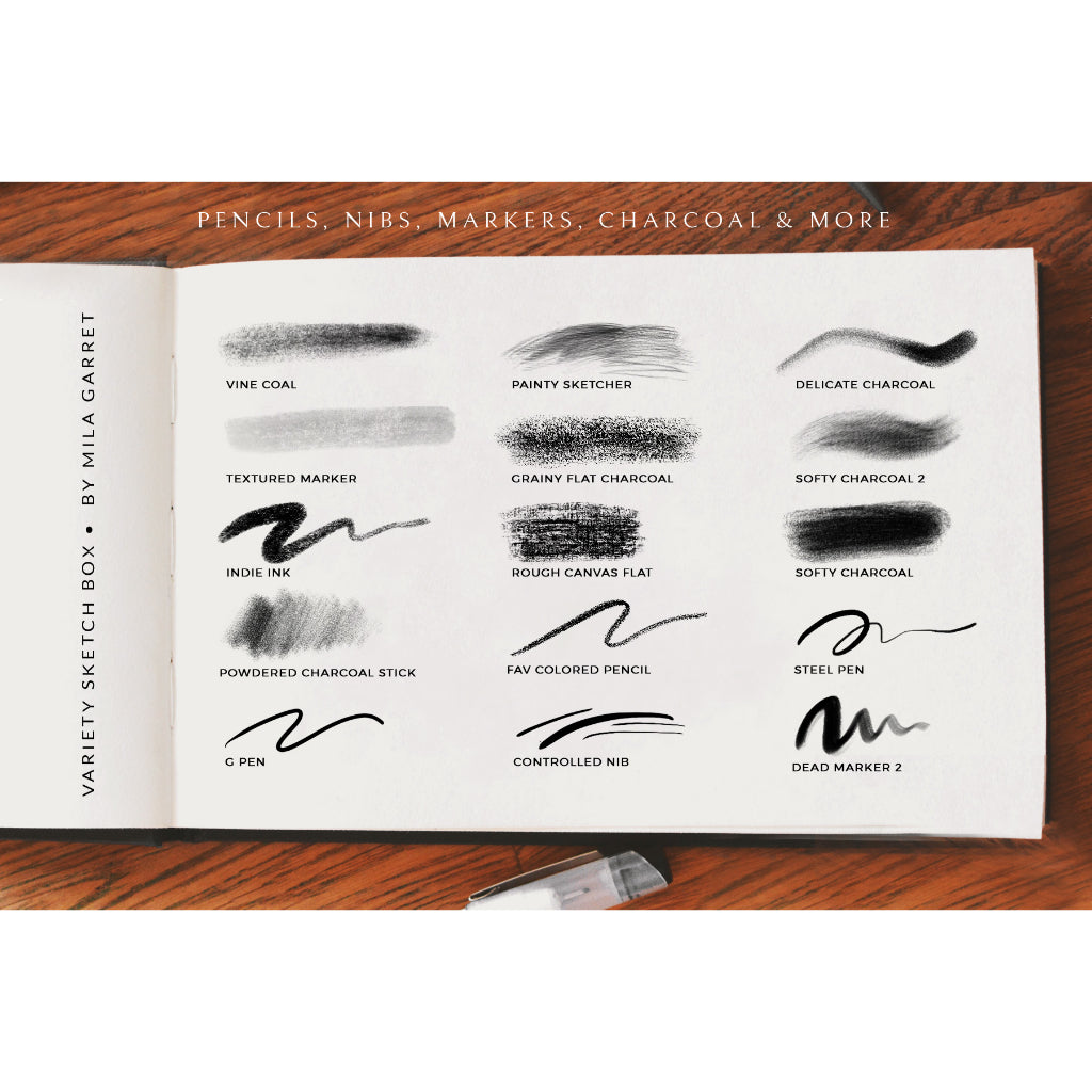 Procreate【T184】 Variety Sketch Box Procreate Brushes