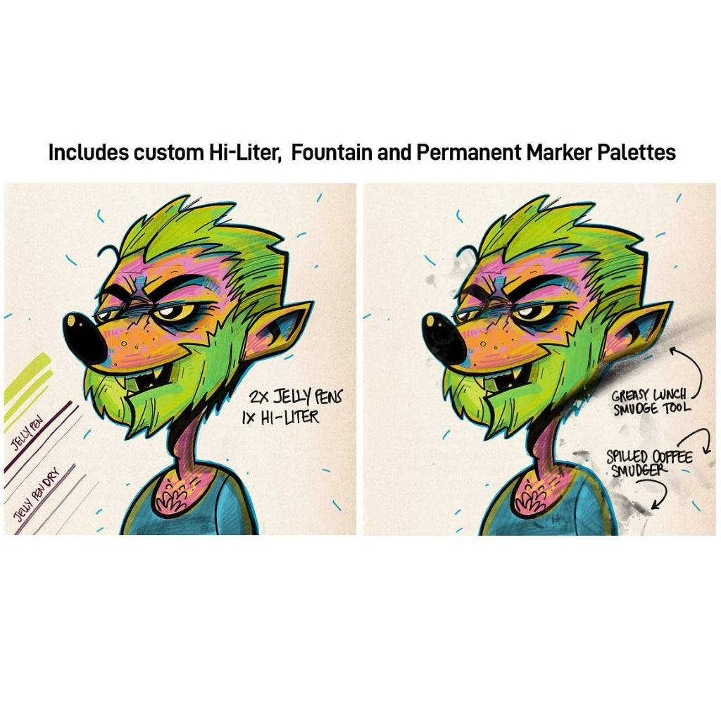 Procreate【T177】 The Procreate Office Pen Brush Pack