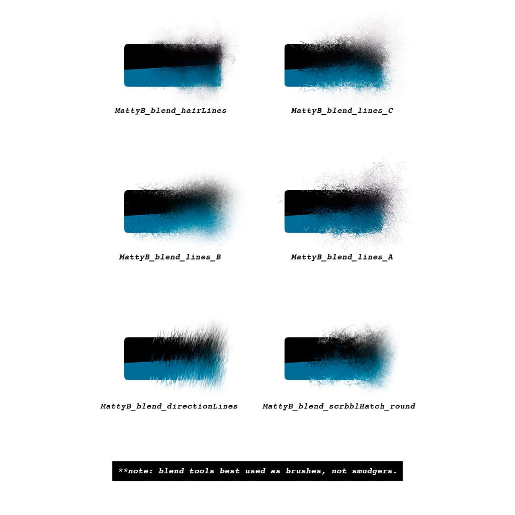 Procreate【T214】 Hatch Effects - Procreate Brushes