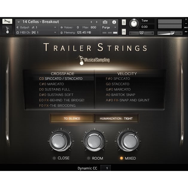Trailer Strings  Musical Sampling (Win/Mac) *Kontakt Library*