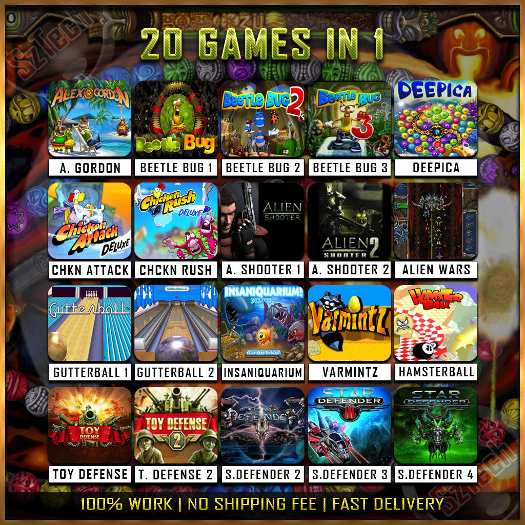 All In One Classic Games[ PC/LAPTOP GAMES] Digital DownloadDiner Dash | Zuma | Feeding Frenzy | Red Alert | NFS |