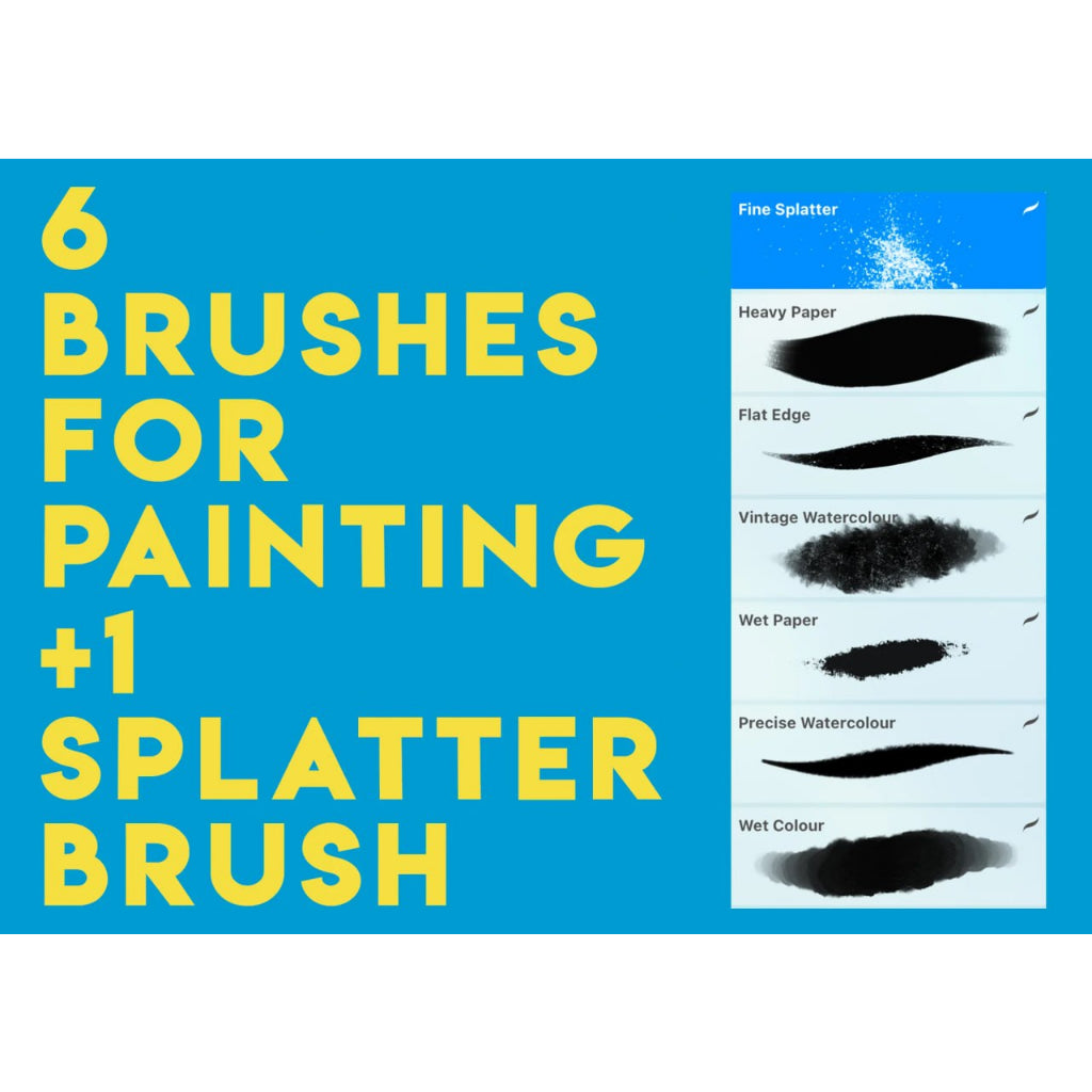 Procreate【T199】 Watercolours for Bears - Procreate Brushes