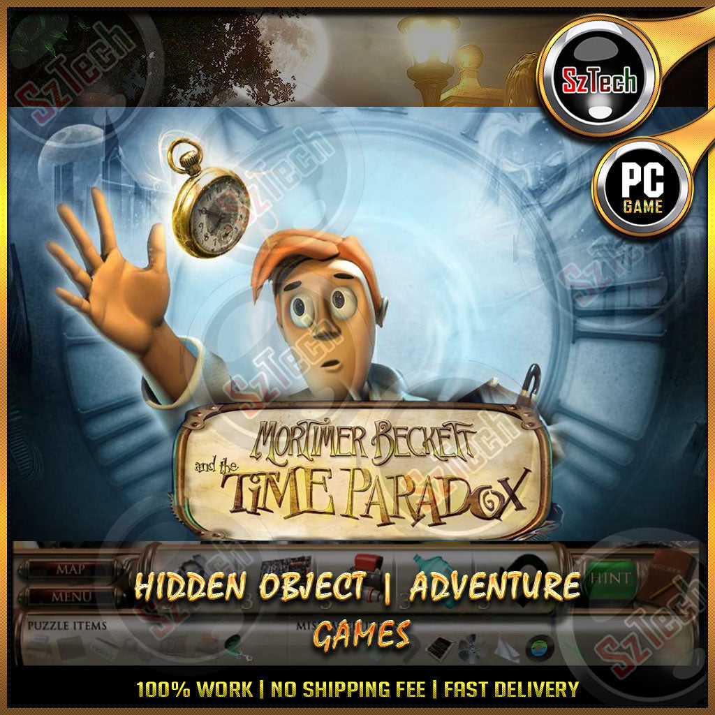 Mortimer Beckett and the Time Paradox  [PC/LAPTOP GAME]  [ DIGITAL DOWNLOAD] Hidden ObjectNostalgia Games