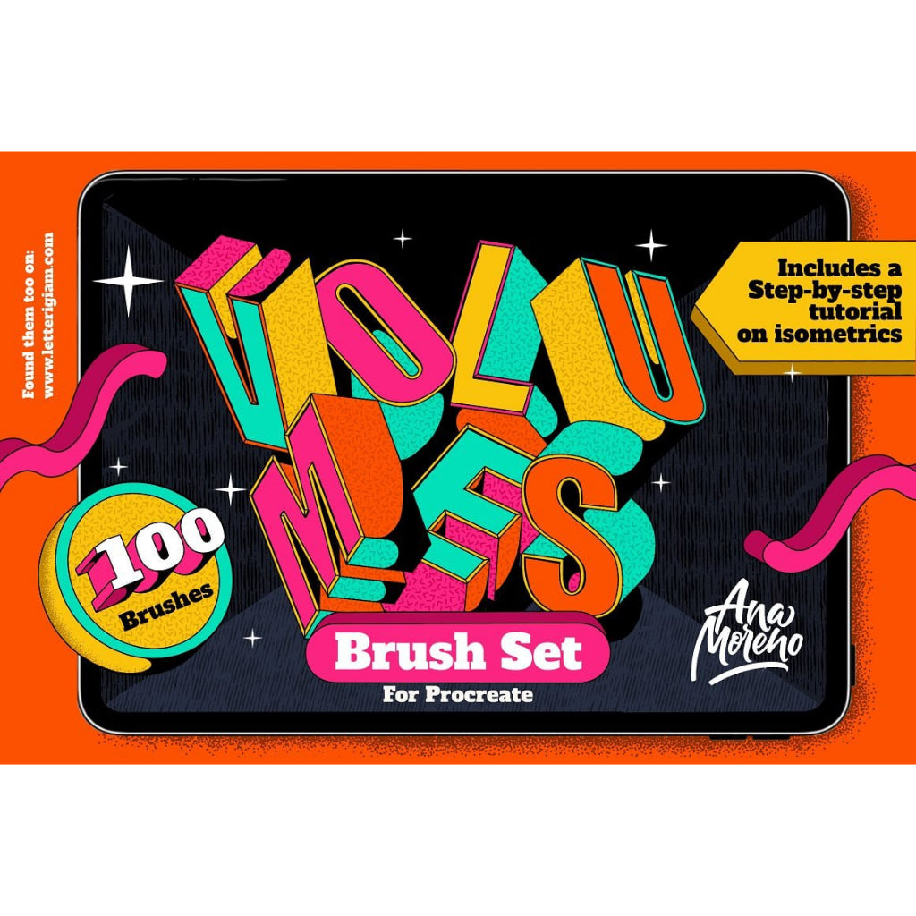 Procreate【T232】 Volumes Brush Set for Procreate