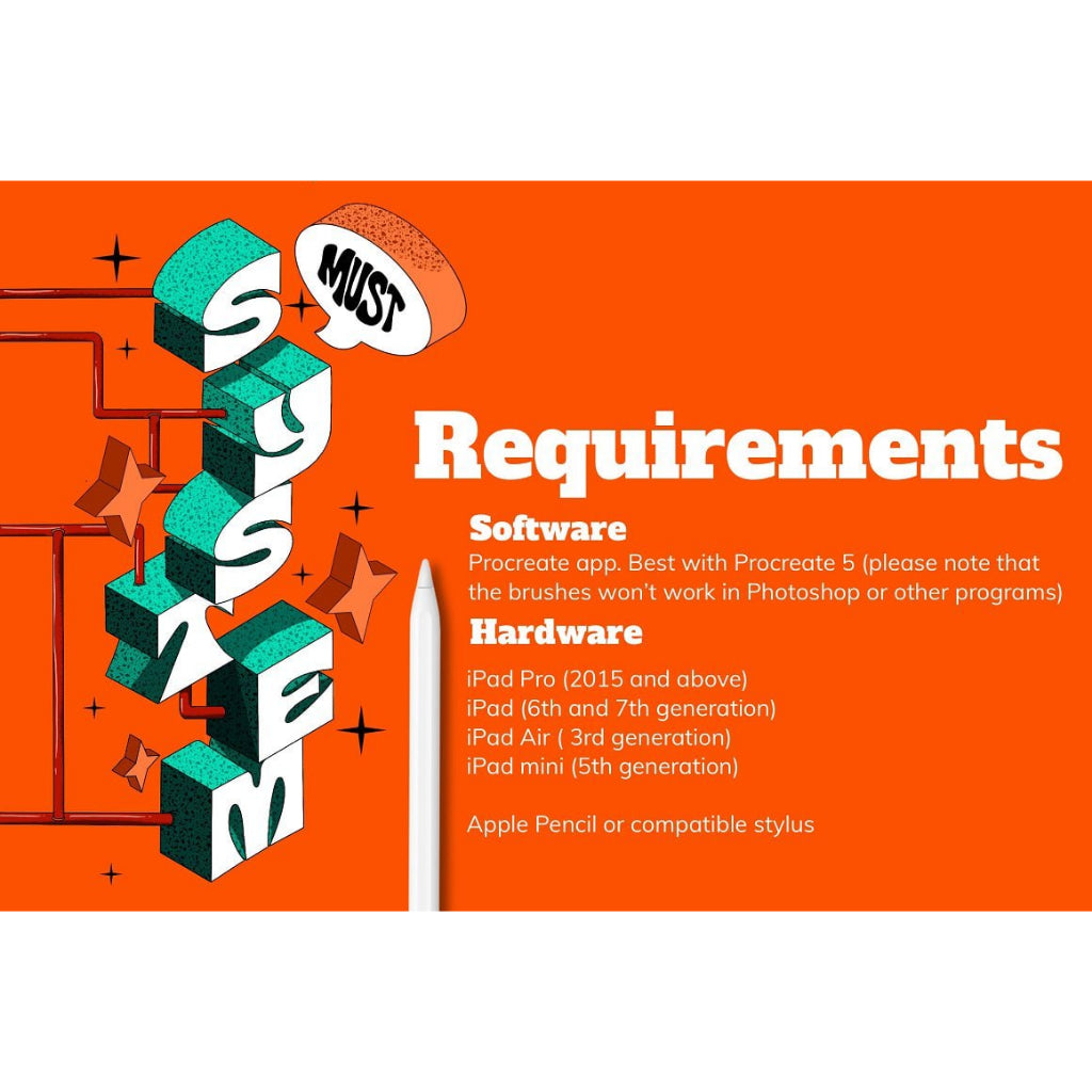 Procreate【T232】 Volumes Brush Set for Procreate