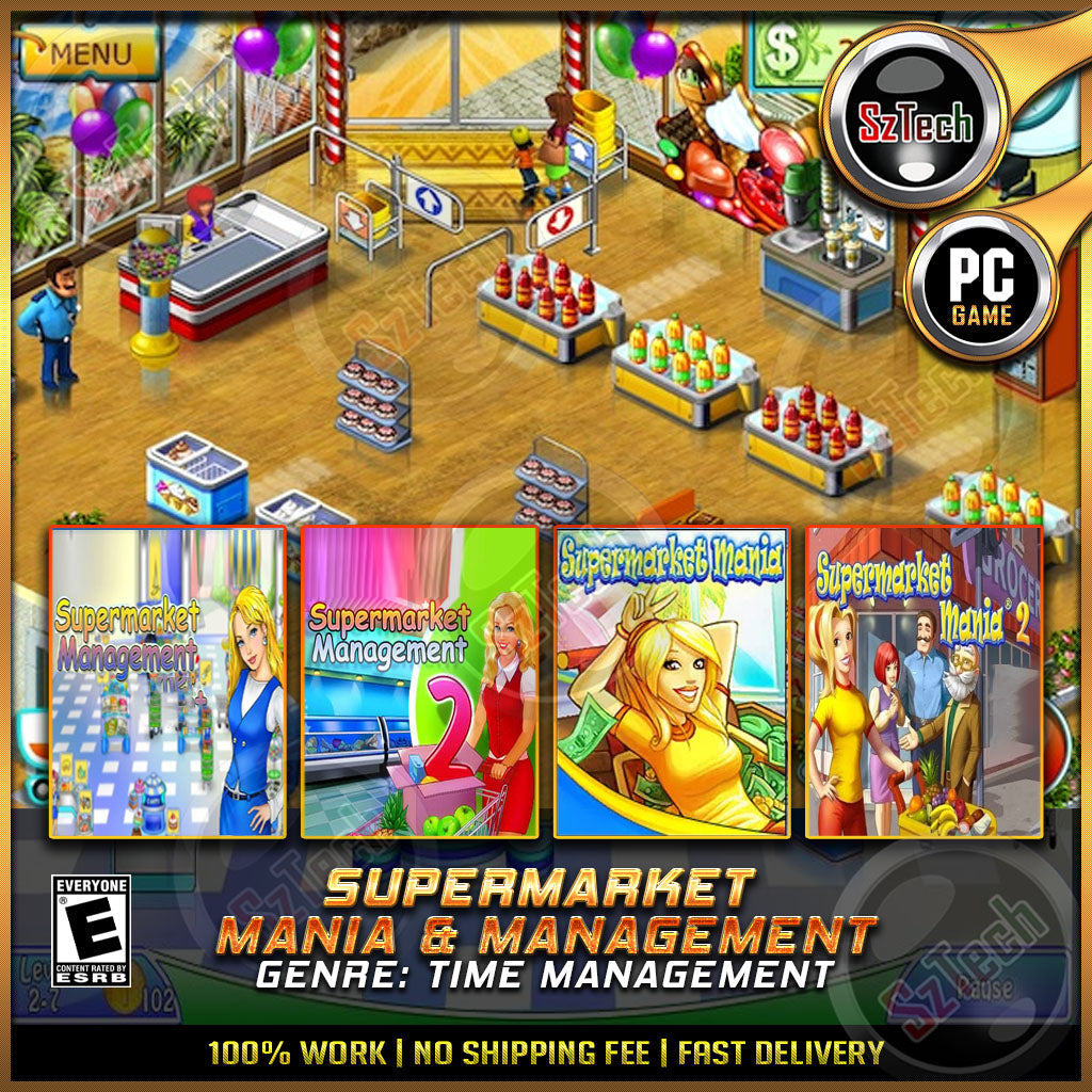 Supermarket Mania + Supermarket Management [PC\LAPTOP GAME] DIGITAL DOWNLOADTime Management