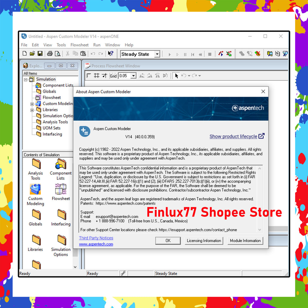 [SELF REDEEM] HYSYS AspenPlus AspenTech aspenONE Engineering Suite v15.0 Lifetime For Windows (64-Bit)