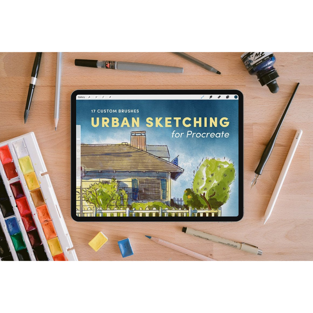 Procreate【T220】 Urban Sketching - Procreate Brushes