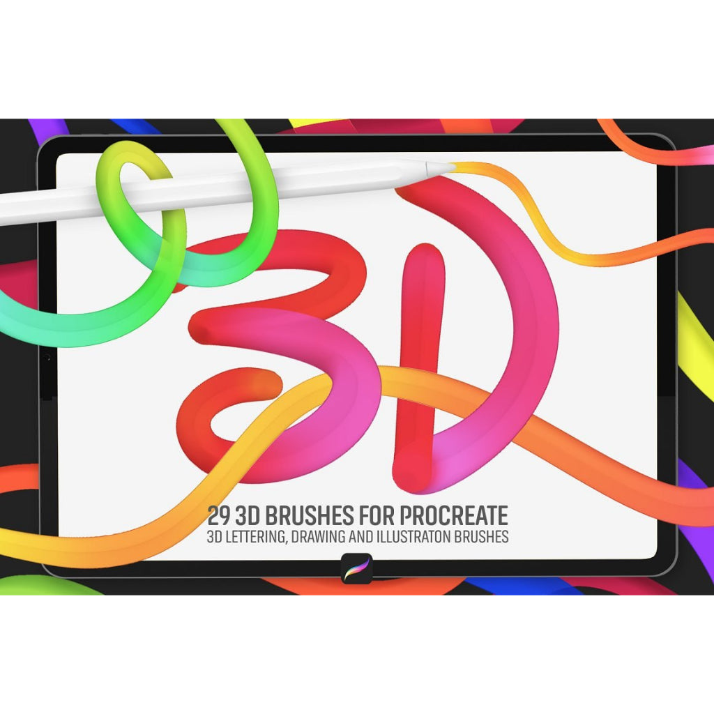 Procreate【T229】 3D Brushes for Procreate