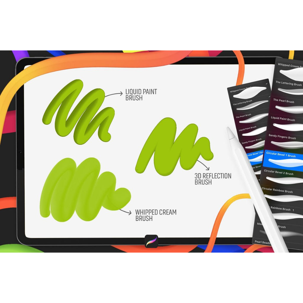 Procreate【T229】 3D Brushes for Procreate