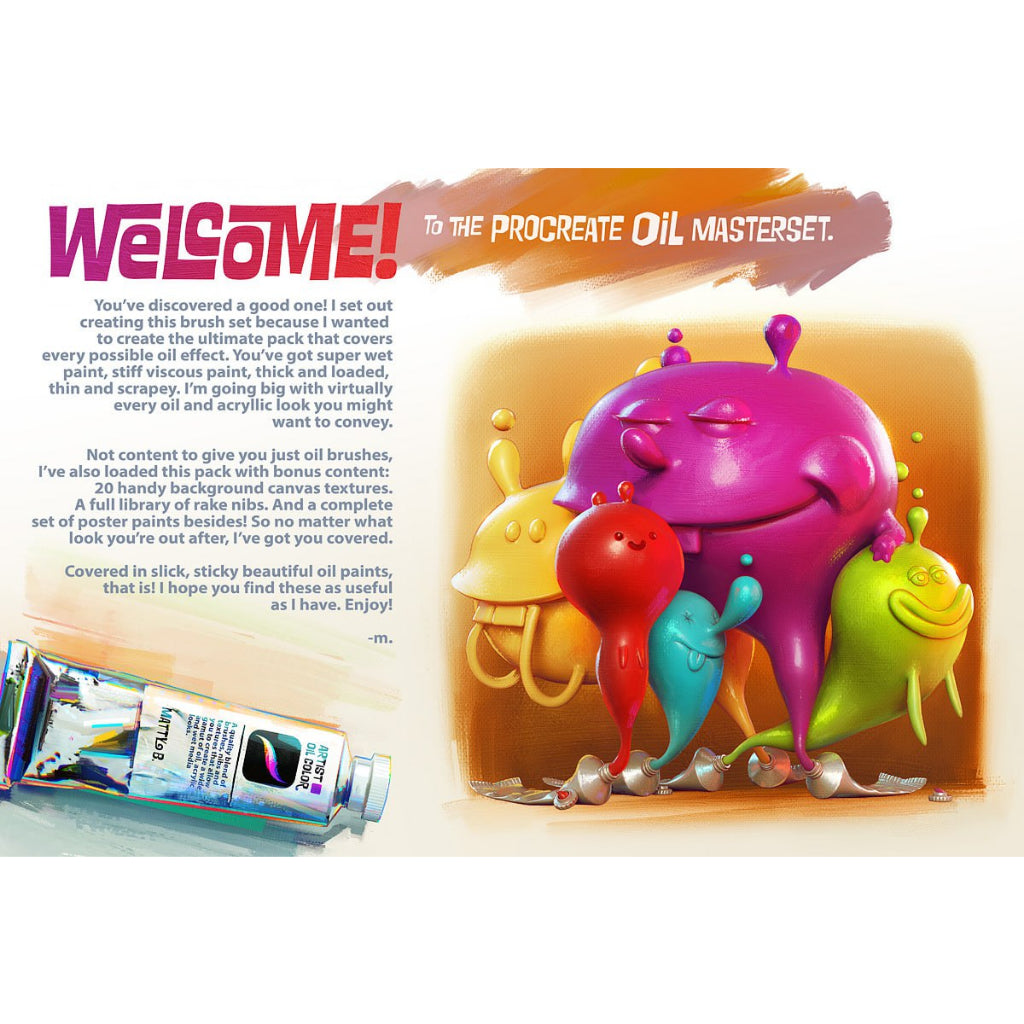 Procreate【T205】 OIL - Over 300 Brushes for Procreate