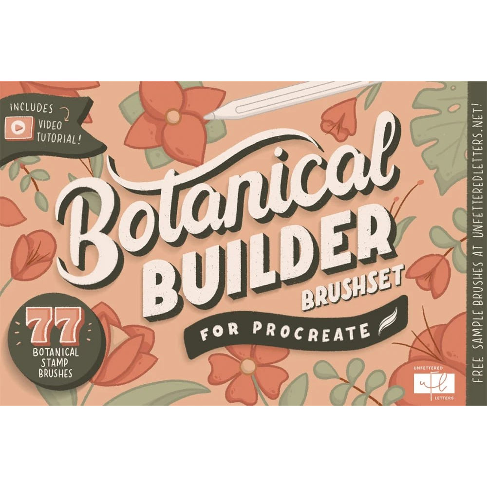 Procreate【T207】 Botanical Builder Brushset for Procreate