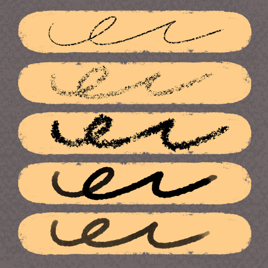 (164)Procreate and PHOTOSHOP【T164】 Textured Brush Pack