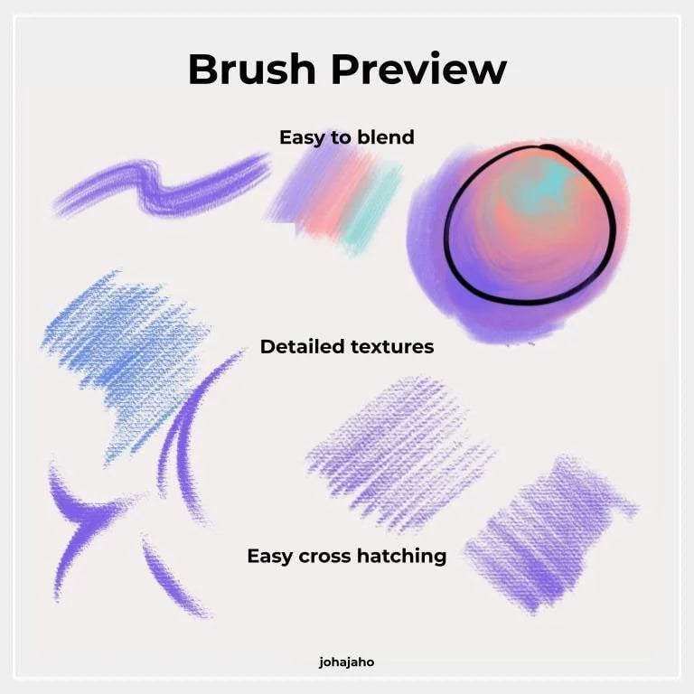 Procreate【T163】 Heaven's Cloud - Brushes and Color Palette for Procreate