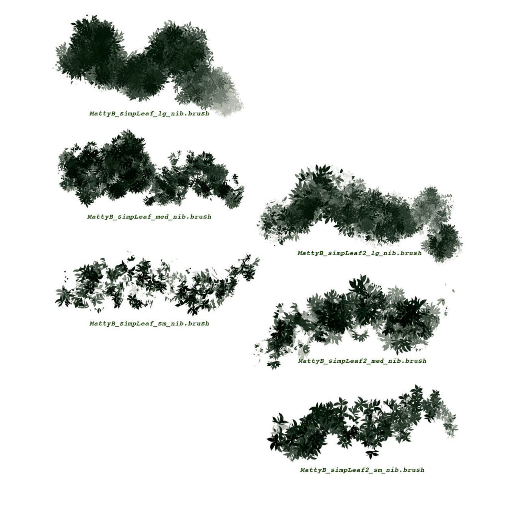 Procreate【T218】 FLORA - Vegetation Brushes for Procreate